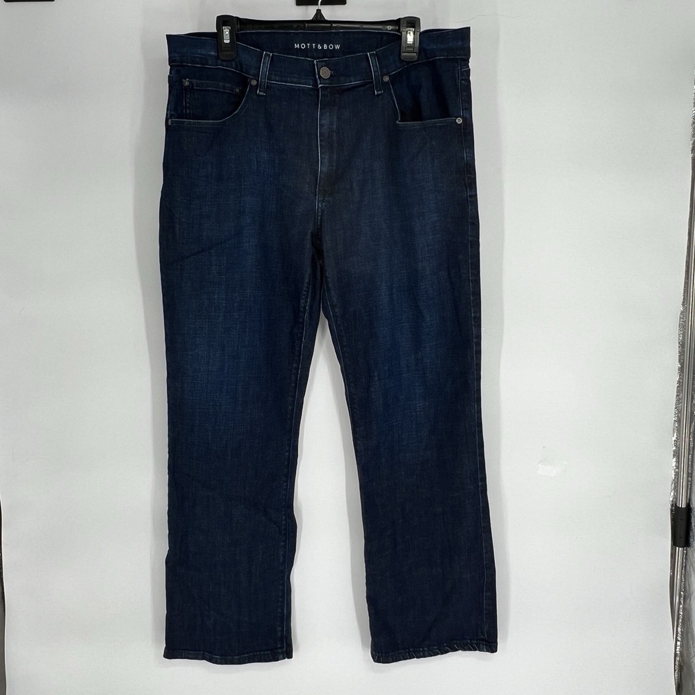 Mott & Bow Jeans Men's  Size 38x30‎ Straight Blue Denim Cotton Stretch